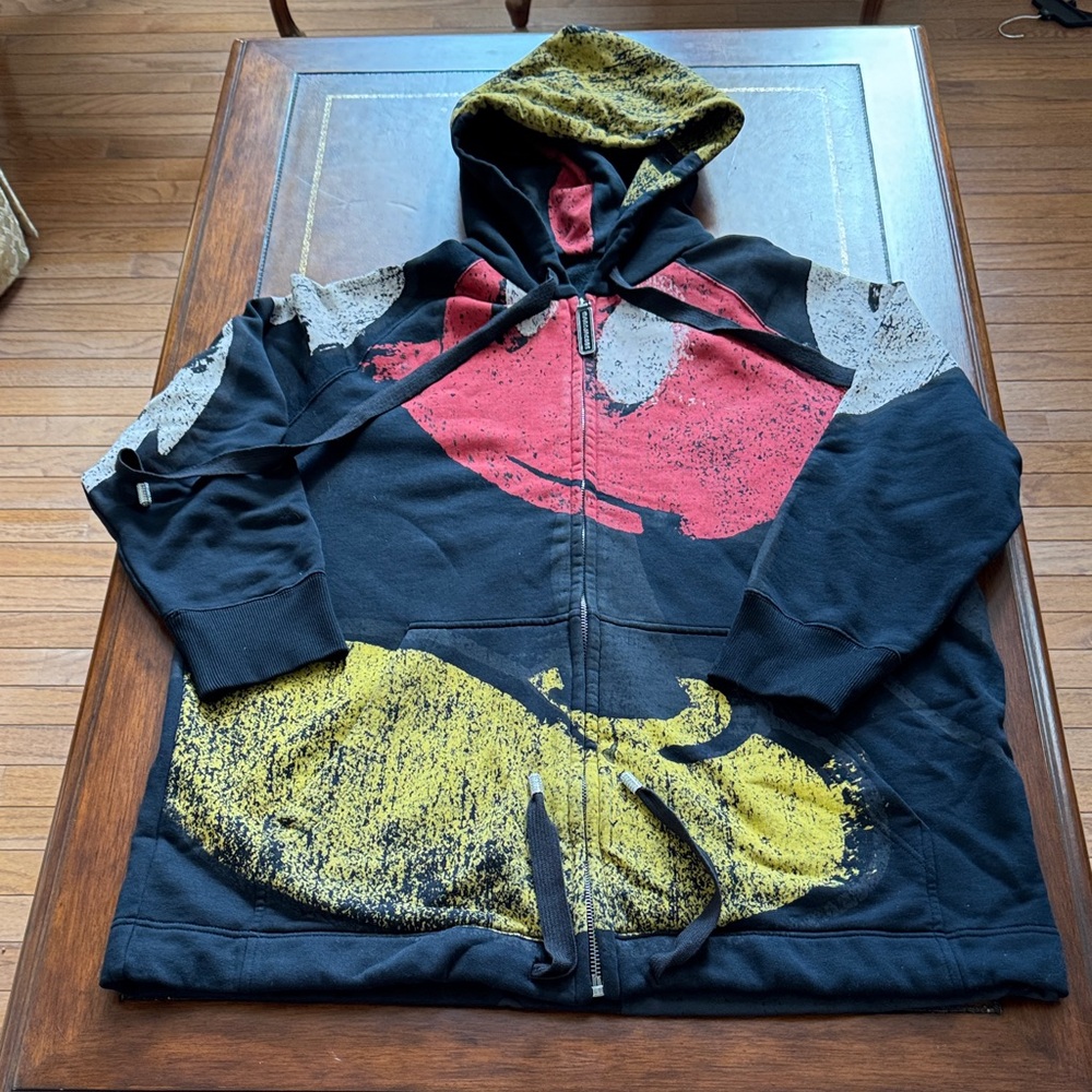 Marc Jacobs  RARE COLLECTABLE DISNEY MICKEY MOUSE OVERSIZED ZIP UP HOODIE /DRESS - Picture 5 of 16